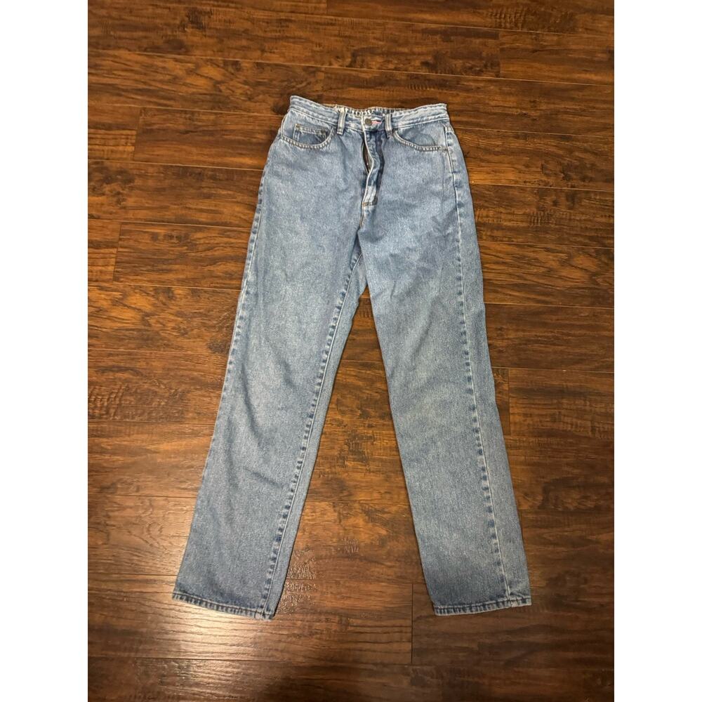 SAM & LIBBY High Rise Mom Jeans Blue Tapered Leg Denim 90’s Vtg Jean Size 26x29